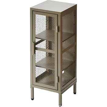 【21日まで専用】スリムキャビネット Amazon｜FunFun キャビネット 収納 スチール メッシュ VINS