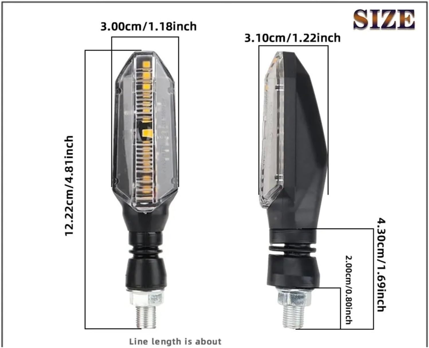 バイク の方向指示器 オートバイアクセサリー ウィンカーライト 流水インジケーターライト ホワイト DRL インジケーター ウィンカ2個/4個の方向指示灯  オートバイ用インジケーター バイク用方向指示灯 昼間走行灯 インジケーターライト オートバイウインカーライト 方向 ... オートバイのインジケータライト オートバイの方向指示灯 イエロー 流れる点滅方向指示器 モトウィンカー インジケーターライト
