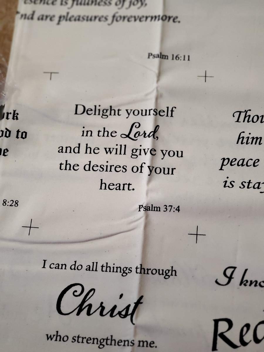 Messages of Faith Digital Cotton Fabric by The Yard