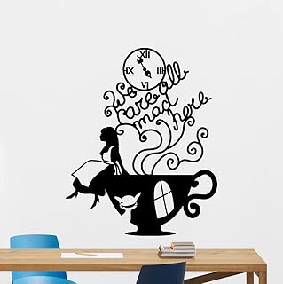 AGjDF Autocollants muraux en Vinyle, Anime Dreamland, Nous Sommes Tous Fous. Chambre d'enfant Salon décoration de la Maison Stickers muraux42x52cm