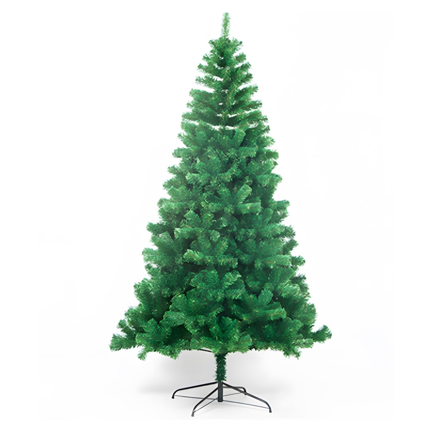 Wintem - Arbre Traditionnel Vert de Noël 210 cm avec 631 Branches denses en PVC écologique et Base en métal, Facile à Assembler et à réutiliser, Parfait comme Arbre de Noël Fin pour l'intérieur