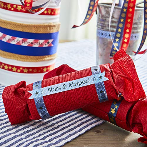 Image of Brother P-Touch Embellish Black Print on Light Blue Stripe Washi Tape TZeMT3107 - ~~ inch Wide x 13.1' Long for use with P-Touch Embellish Ribbon & Tape Printer