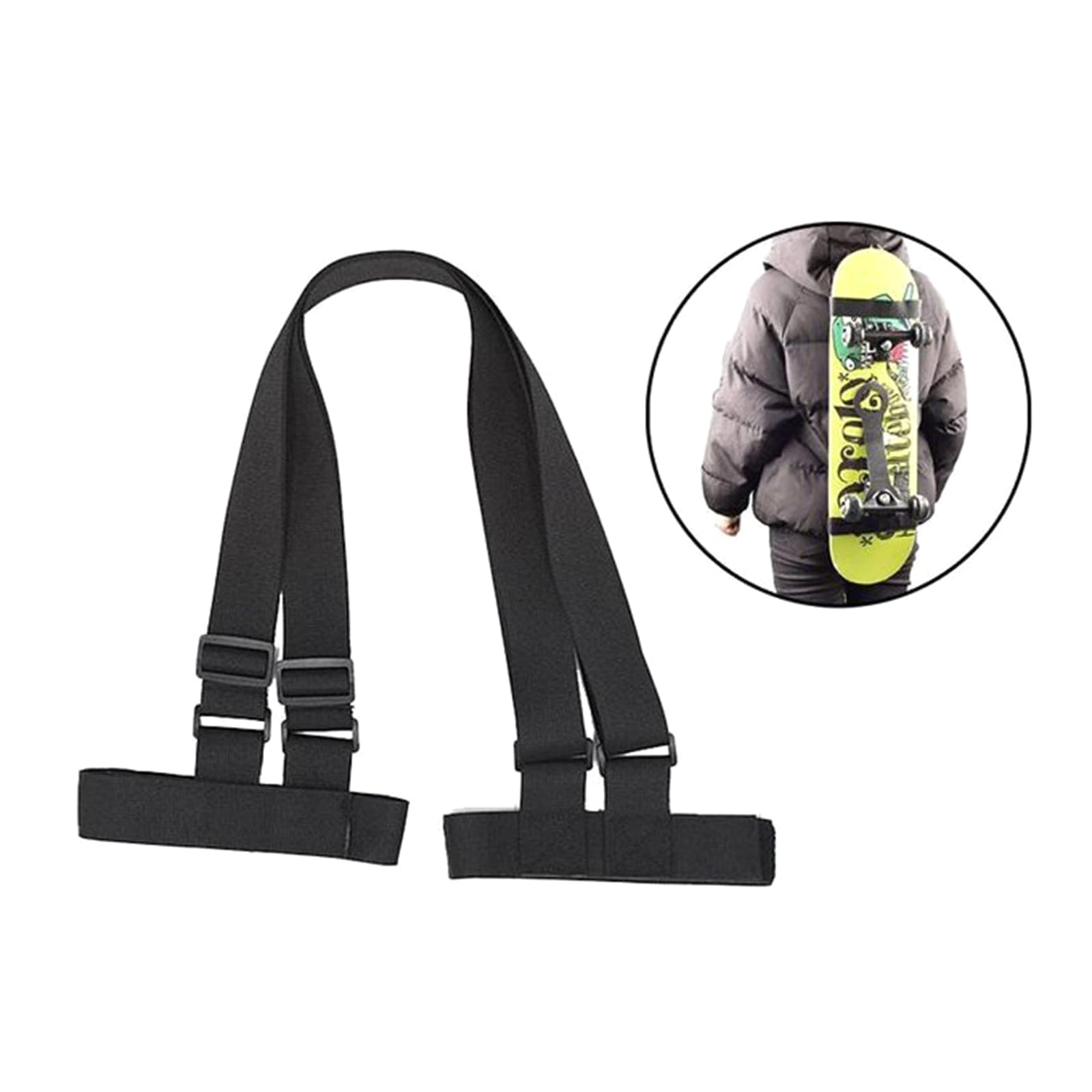 Bretelles pour skateboards, longboards, skateboards, bandoulière, sac à dos
