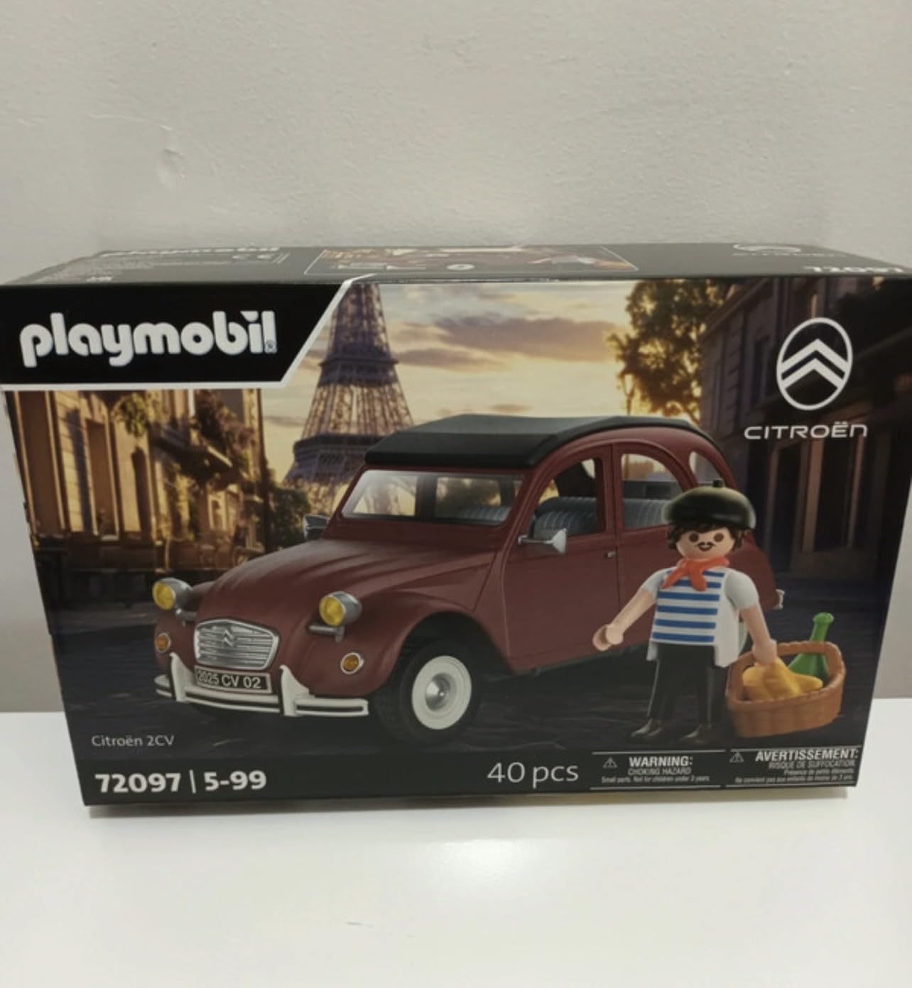 PLAYMOBIL Coche Citroën 2CV Granate Exclusivo, 72097