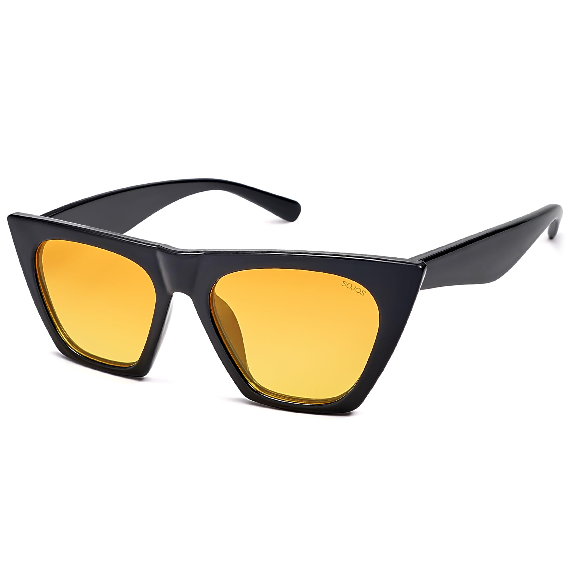 SOJOS Oversized Square Cateye Polarized Sunglasses for Women Men Big Trendy Sunnies SJ2115