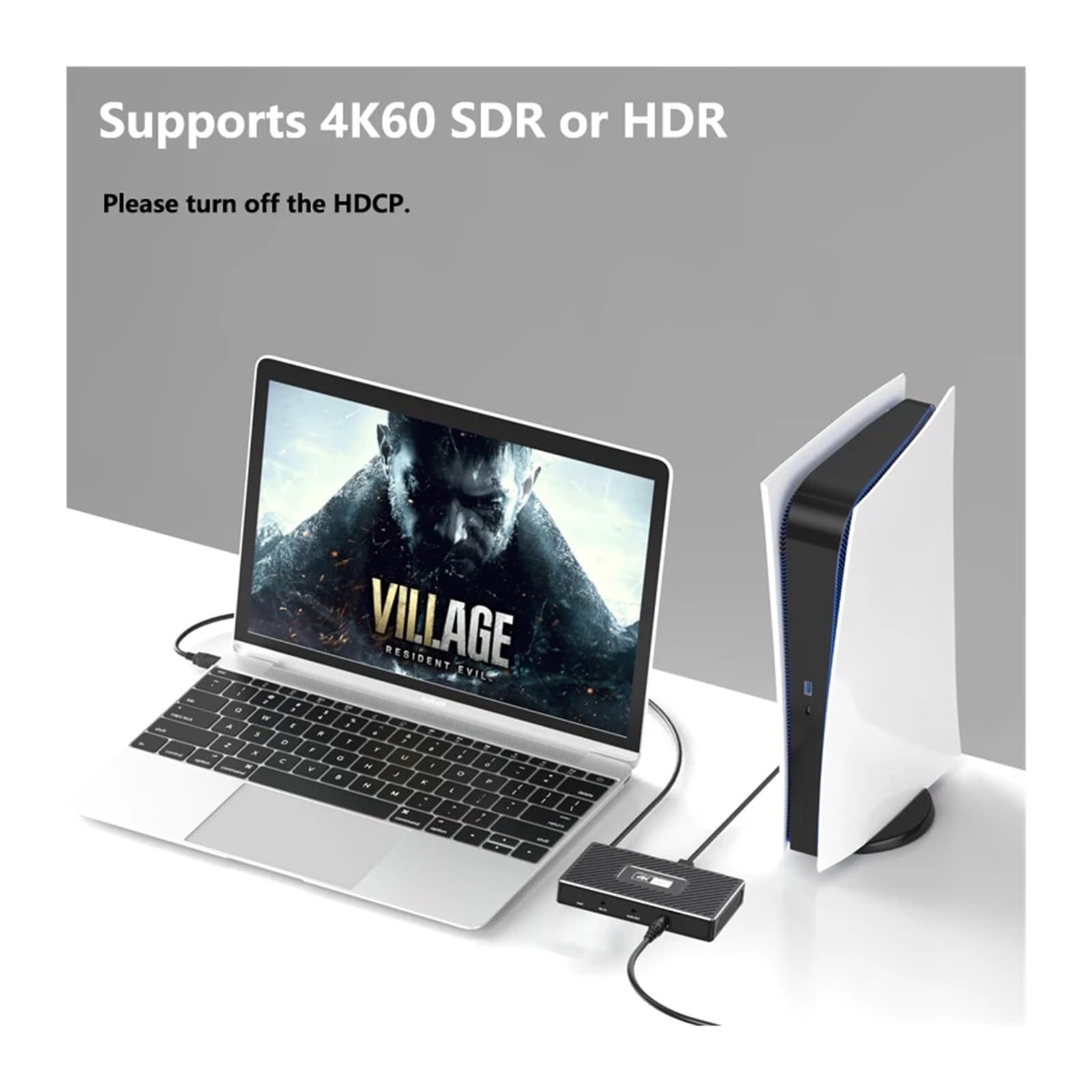 Convertidor Digital, Tarjeta de Captura Video USB 3.0 con grabación 4K a 60 Hz y Caja transmisión