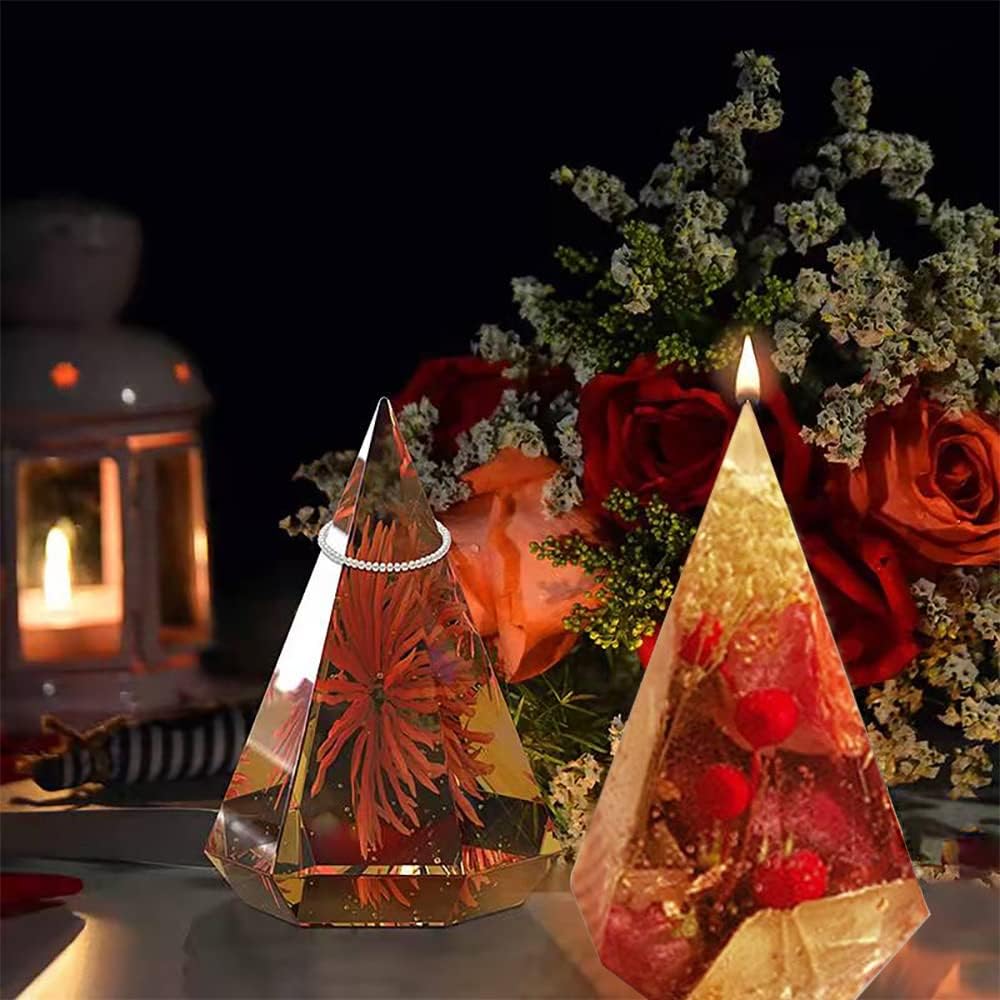 4 Pcs Ring Cone Resin Mold, Ring Holder Molds for Wedding Decor image 2