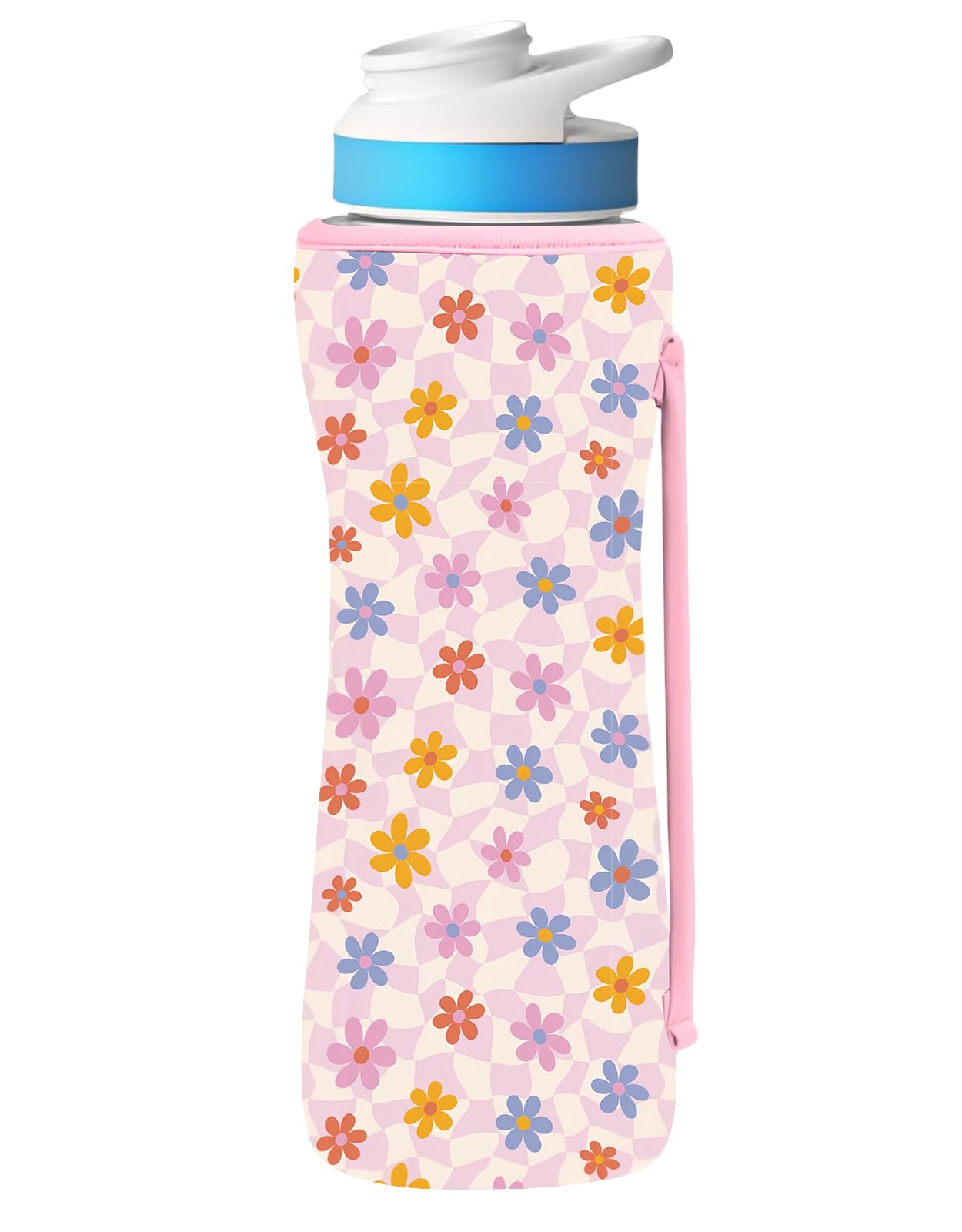 SLEILIN 22oz Cute Printed Sleeve Compatible With Cirkul Water Bottle For Plastic And Stainless Steel Bottles 22oz Neoprene Sweat-Wicking Material