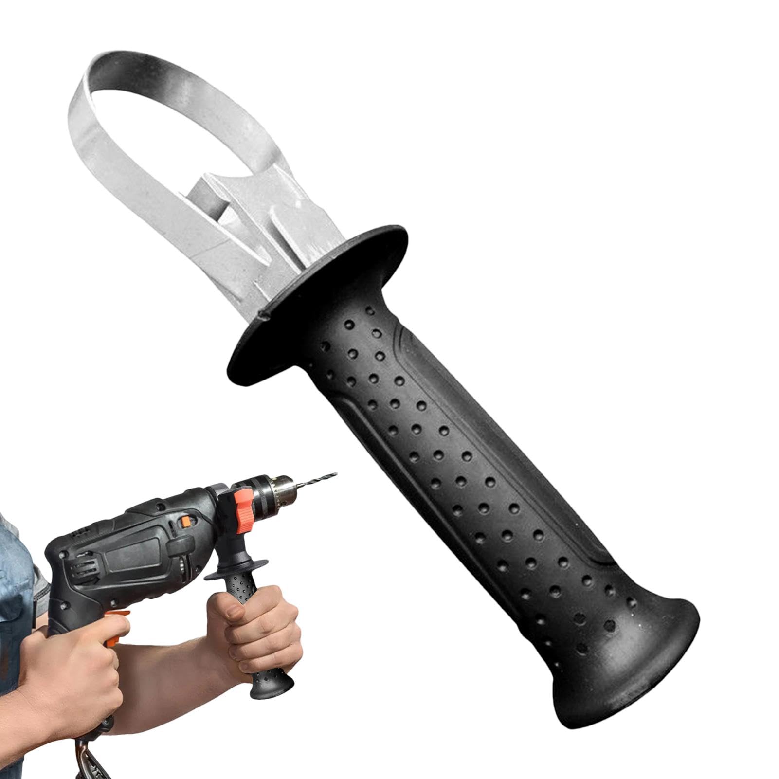 Hammer Drill Handle Replacement | 60-65mm Drill Replacement Auxiliary Hammer Handle Tools | Ergonomic Auxiliary Hammer Front Side Handle Grip for Crushing and Punching