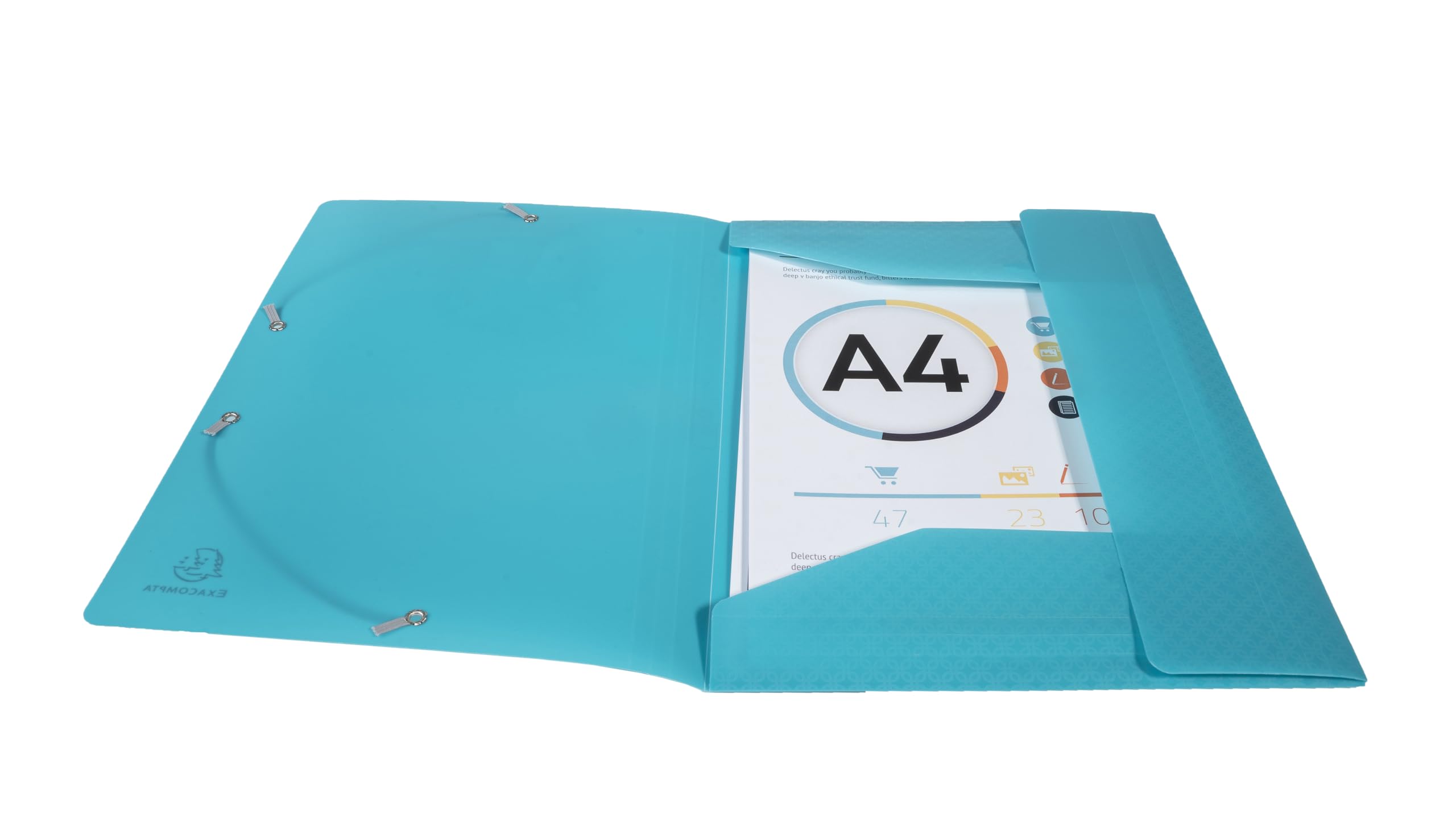 Exacompta 24 cartelline con elastico Forever Young 3 lembi assortite