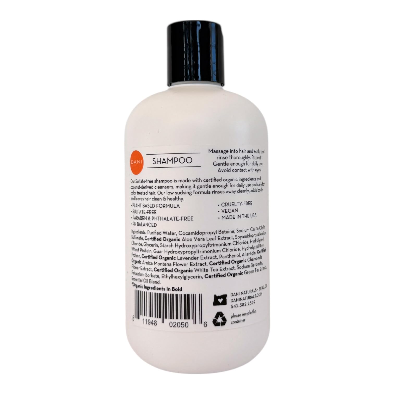 Amazon.com : DANI Naturals Grapefruit Ginger Sulfate-Free Shampoo