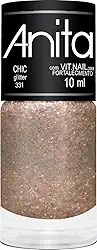 Anita Esmalte Chic Cosméticos Glitter Nude