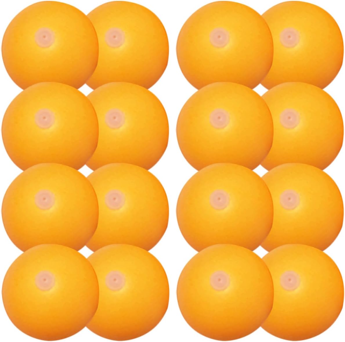 SUPVOX 100pcs 27mm Plastic Ping Pong Balls with Holes for Table Tennis Practice Machine, Abs Material, Yellow Practice Balls for Training and Recreational Use