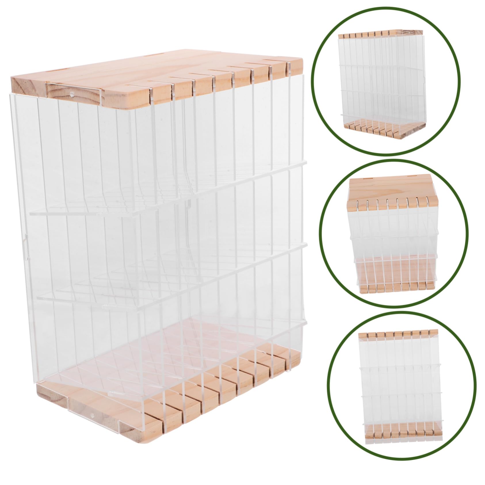 Angoily Acryl Stiftehalter mit Fächern für Schreibtisch, Büro und Schule