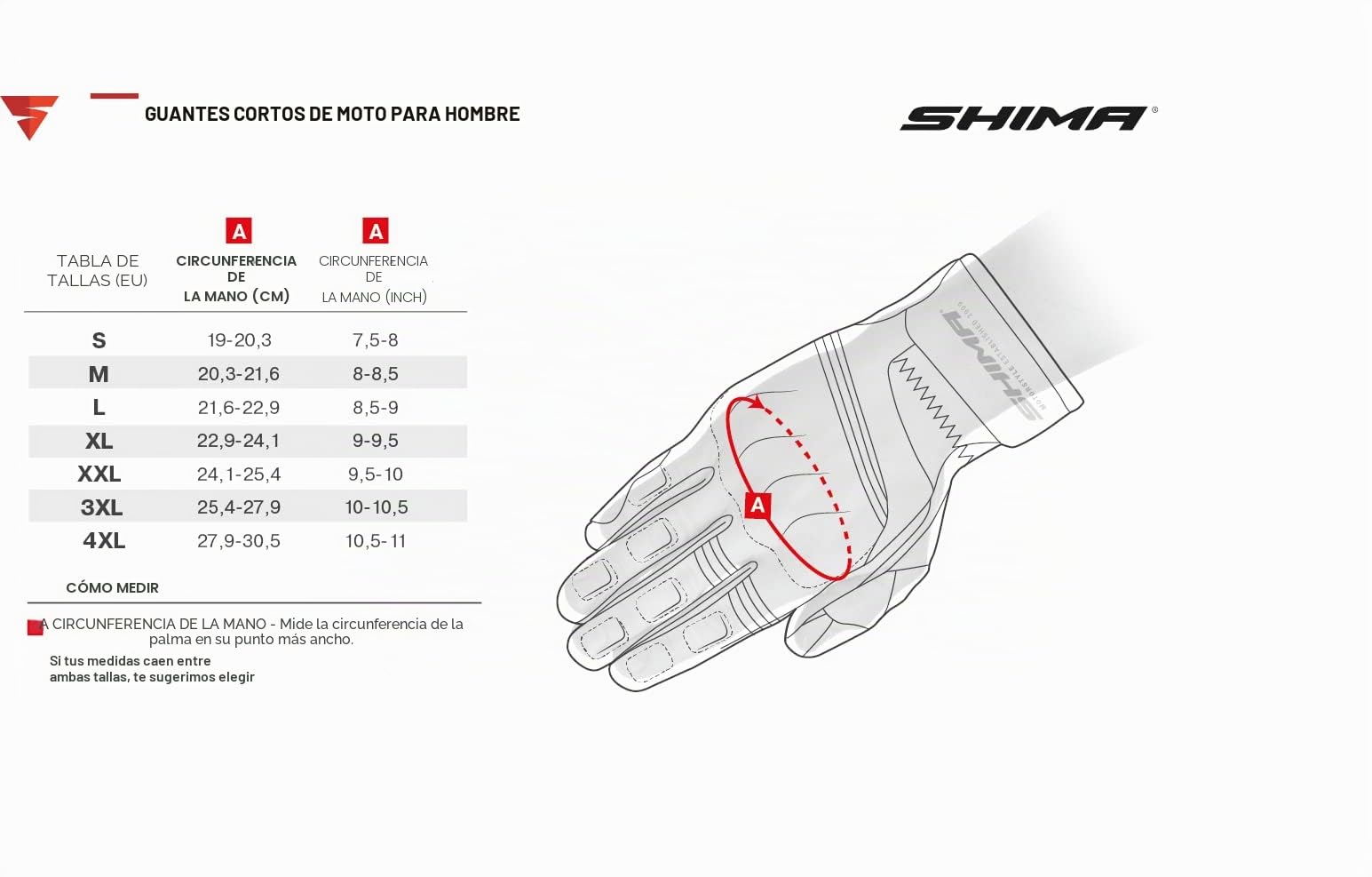 Shima Rush Guantes Moto Hombre - Guantes Transpirables, Reforzados, Touchscreen, Ciudad, Verano con Protector Nudillos