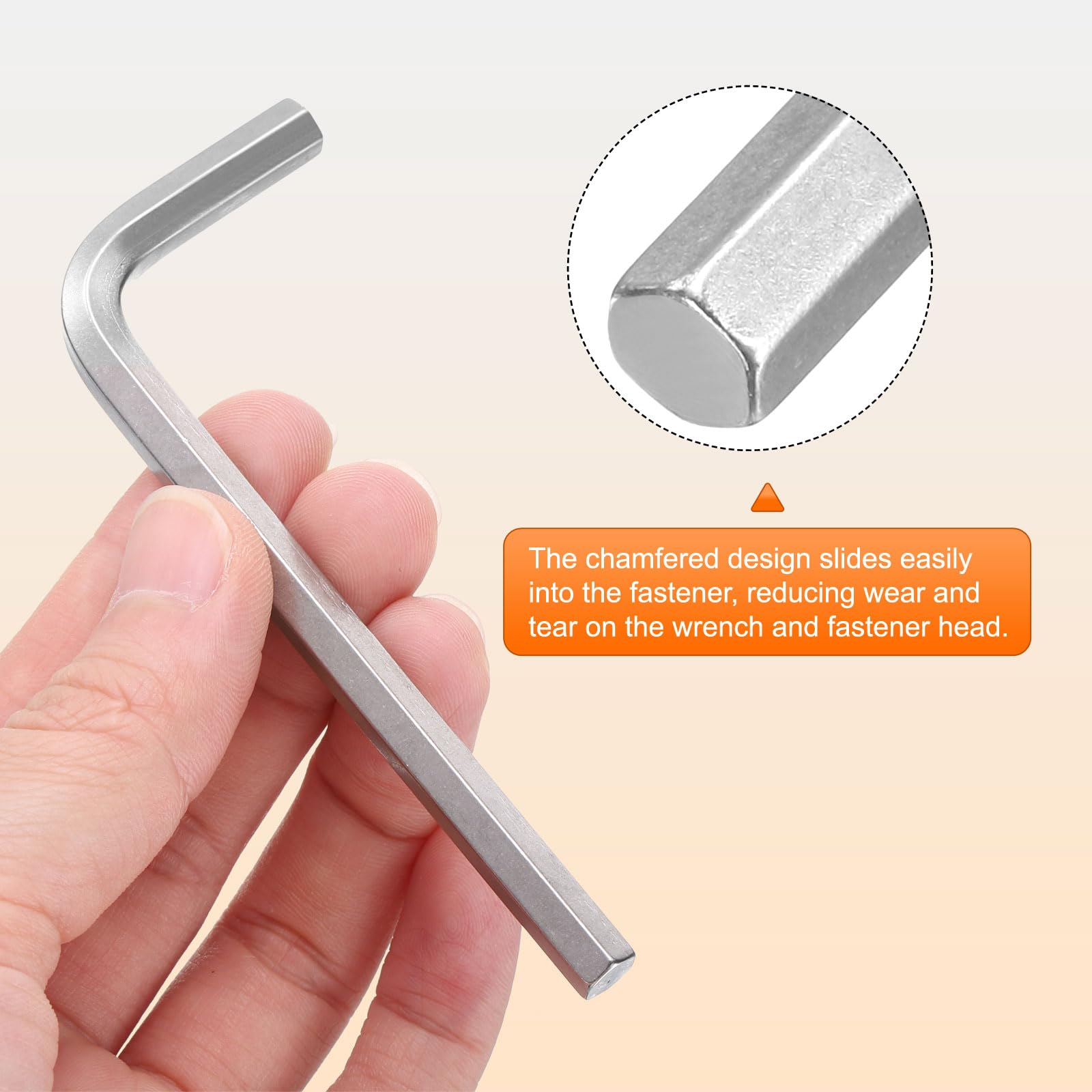 QUARKZMAN 2Pz Set di Chiavi a Brugola 6mm Chiave Torx Esagonali in Acciaio Inossidabile a Forma di L Metriche Set Attrezzi per Riparazioni Fai Da Te in Casa Biciclette e Motociclette