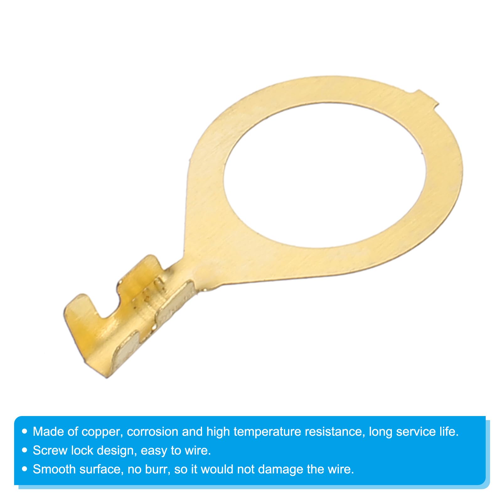 PATIKIL 100 Pcs Copper Ring Terminals - Image 4