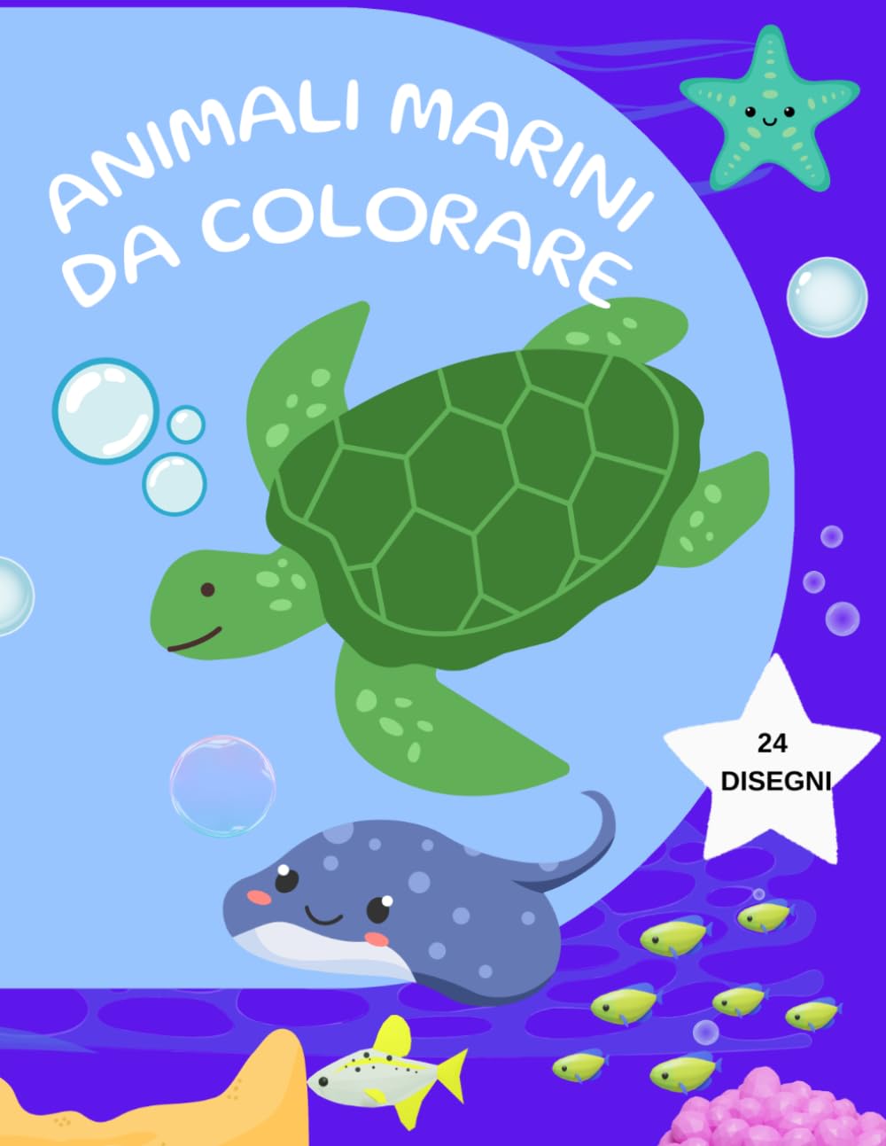 ANIMALI MARINI DA COLORARE