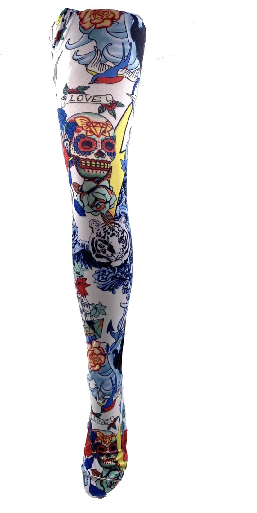 Ladies/Women mixed multi patterned with Skulls Printed Pattern Tights fashion tights