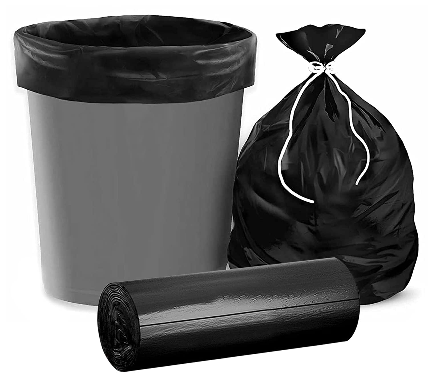Kuber Industries (Medium) Eco Friendly 7 LTR Dustbin Bags - (30 Pcs) Leakproof | Odour Free | Strong Garbage Bags - For Trash And Waste - Dustbin Covers For Kitchen (21 x 19 Inches) (Black) (B0C3QP6QHF) Amazon Price History, Amazon Price Tracker