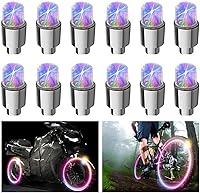 Vista 7 de 12 luces LED parpadeantes para rueda, luces para válvula de llanta de automóvil, camión, moto y bicicleta