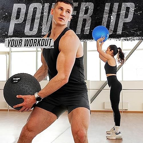 Miniatura 7 de Yes4All Slam Balls, 10-40lb Weighted Ball Weight, Durable PVC Sand Filled Workout Dynamic Slam Ball for Core Strengthen