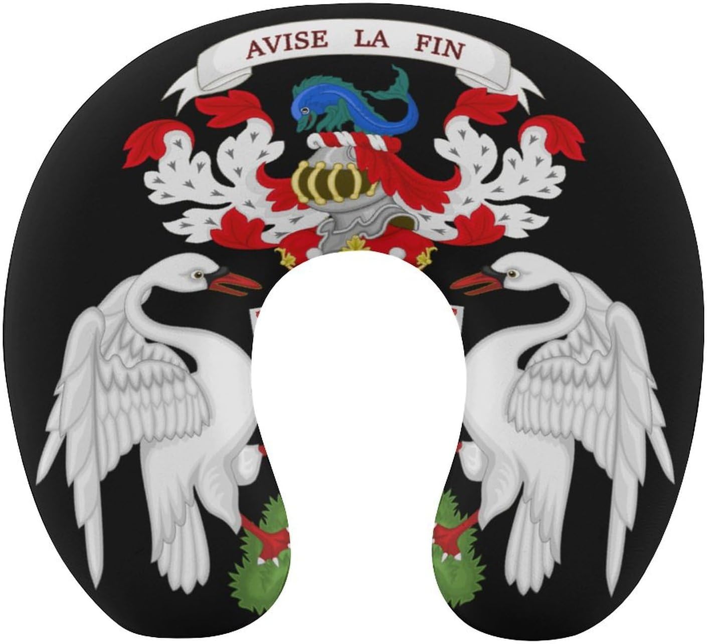 Ken-Nedy Marquess of Ailsa Coat of Arms Funny Travel Pillow U Shaped Memory Foam Neck Pillows Portable for Flight Car Home Office