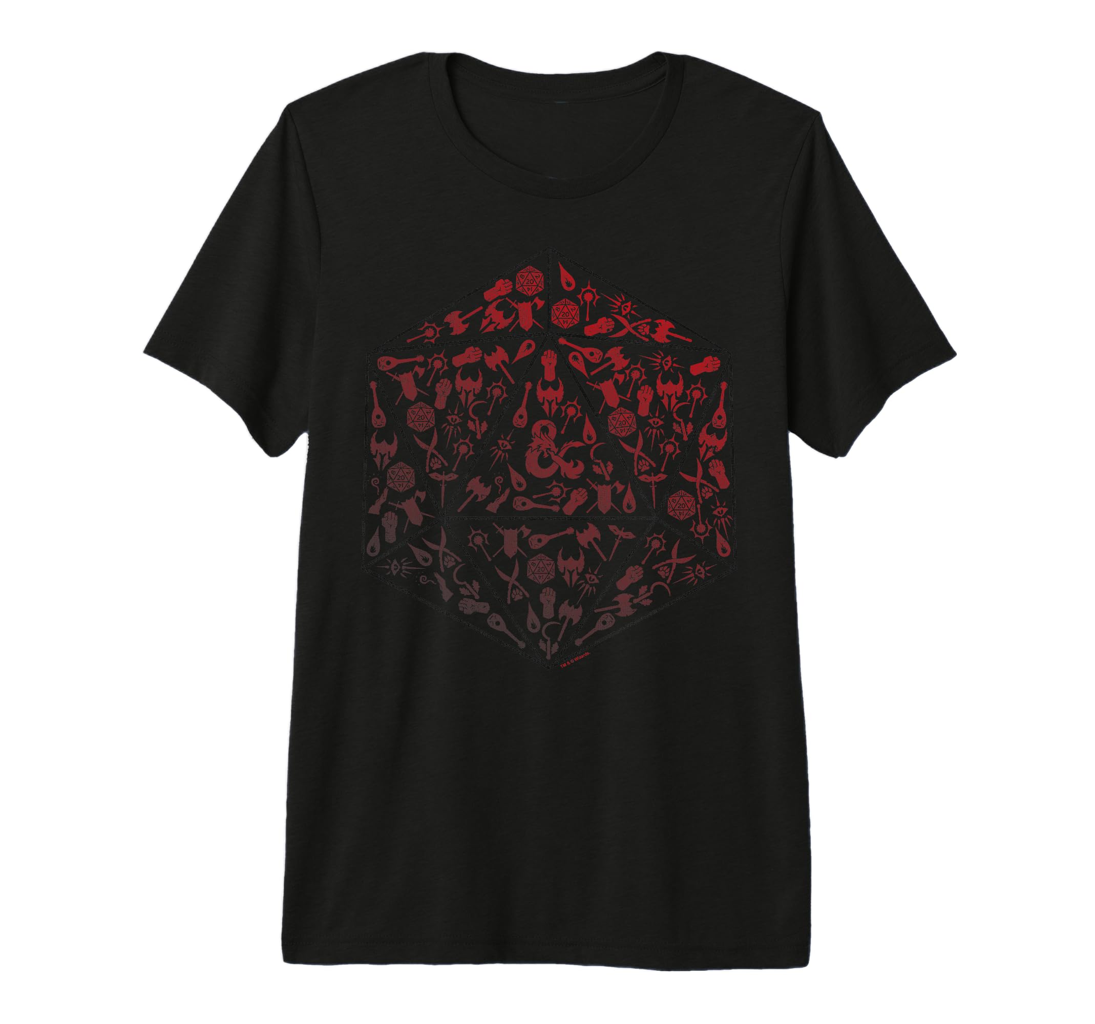 Dungeons & Dragons D20 Decorated Symbol Premium Tri-blend T-Shirt
