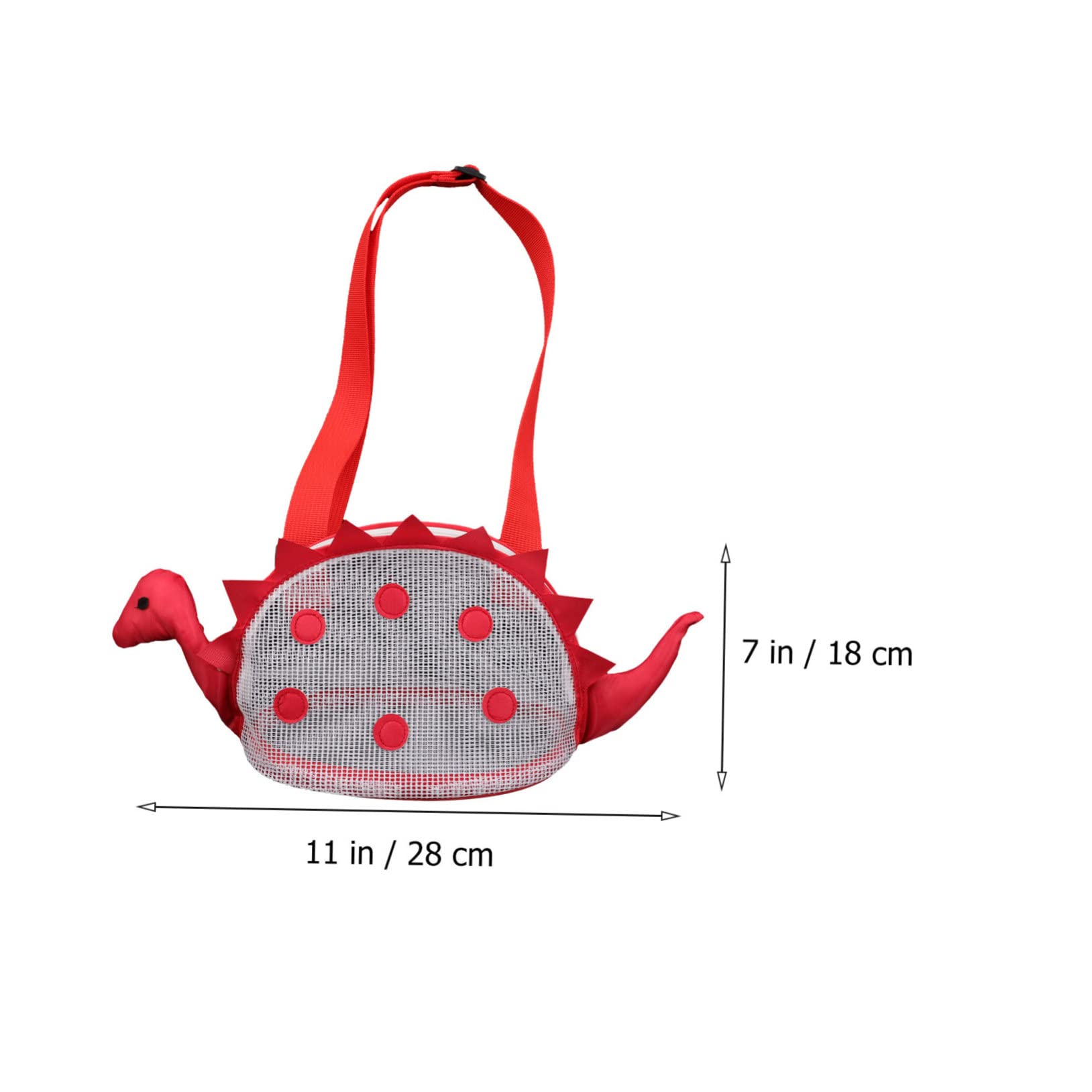 FOMIYES Lightweight Kids Beach Bags Mesh Shell Bags Dinosaur Print Perfect for Beach Toys Accessories