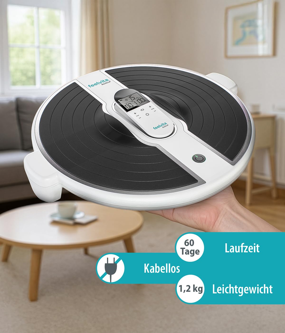 Genius Feelvita Acticur Durchblutung- Stimulator Bein und Fuß 11 tlg, EMS Gerät Füsse elektrisch, TENS Stimulator 2 Elektrodenpads, Durchblutungsförderung, für Neuropathie, Krämpfe, Knie Beinschmerzen