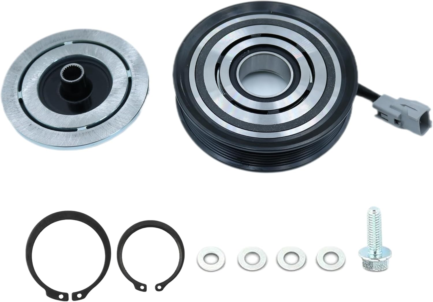 AC Compressor Clutch Assembly for Chrysler 300 2014-2021 Dodge Charger 2013-2021 Challenger 2015-2021 Ram 1500 2014-2023 Replace# 68232392AA