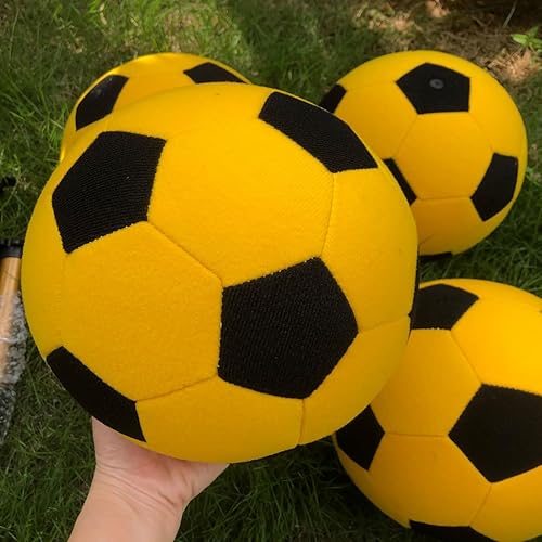 Miniatura 4 de Pelotas de fútbol inflables adhesivas de 8 pulgadas, para dardos inflables, para entrenamiento al aire libre, con bombas de mano, 4 unidades