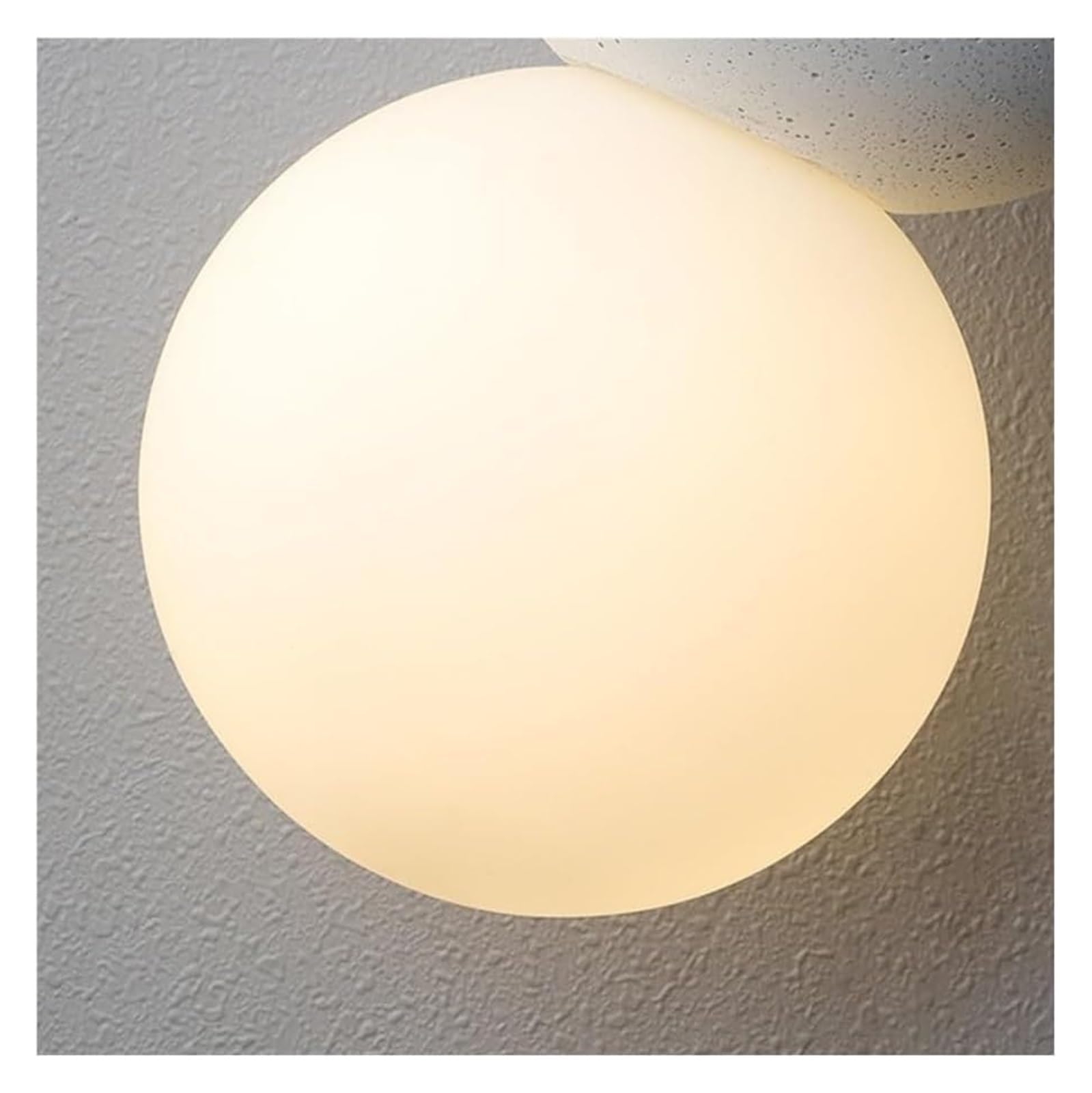 Lampa wisząca Lampa wisząca, betonowe lampy wiszące Biała szklana kula Lampa wisząca Regulowany przewód Wisząca lampa do wyspy kuchennej Sufitowa oprawa oświetleniowa(Gray)