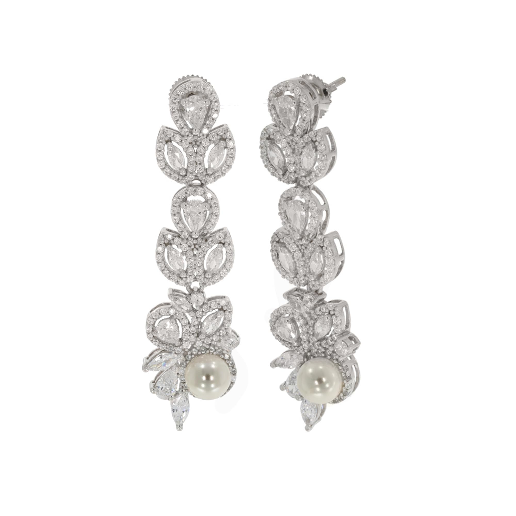 ANAYRA 925 Sterling Silver Floral Dangler Earrings | Fashion Silver Earrings for Women and Girls | Adorable Earrings for Girls | gift for Birthday & more | Hallmark Certified (B0C43Q47BL) Amazon Price History, Amazon Price Tracker