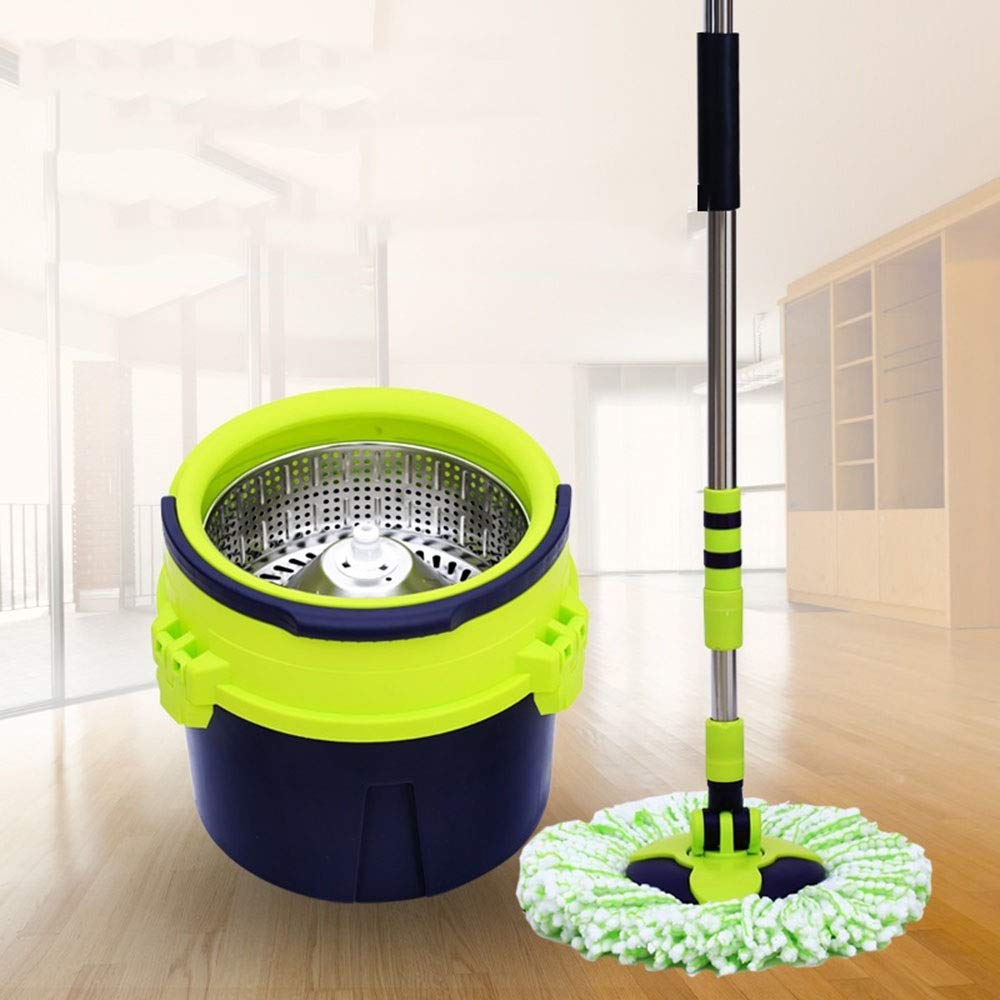 Amazon｜回転モップ 360度の手動解放は乾燥した回転式モップのマイクロ