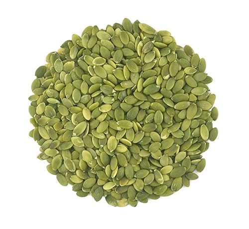 Semillas de calabaza orgánicas, crudas, sin OMG, sin cáscara sin sal a granel (5 libras)