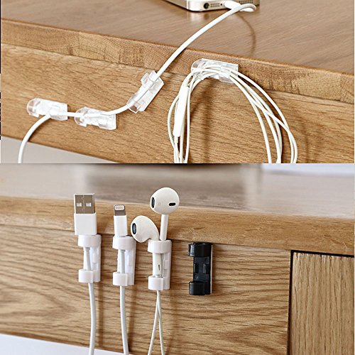[3Pack/60Pcs] 3M Adhesive Cable Clips With Strong Self-Adhesive Pads - No Tools Required Holder Cord Management| Organize Cords And Wires For A Clean, Beautiful Home Or Office #TOP7