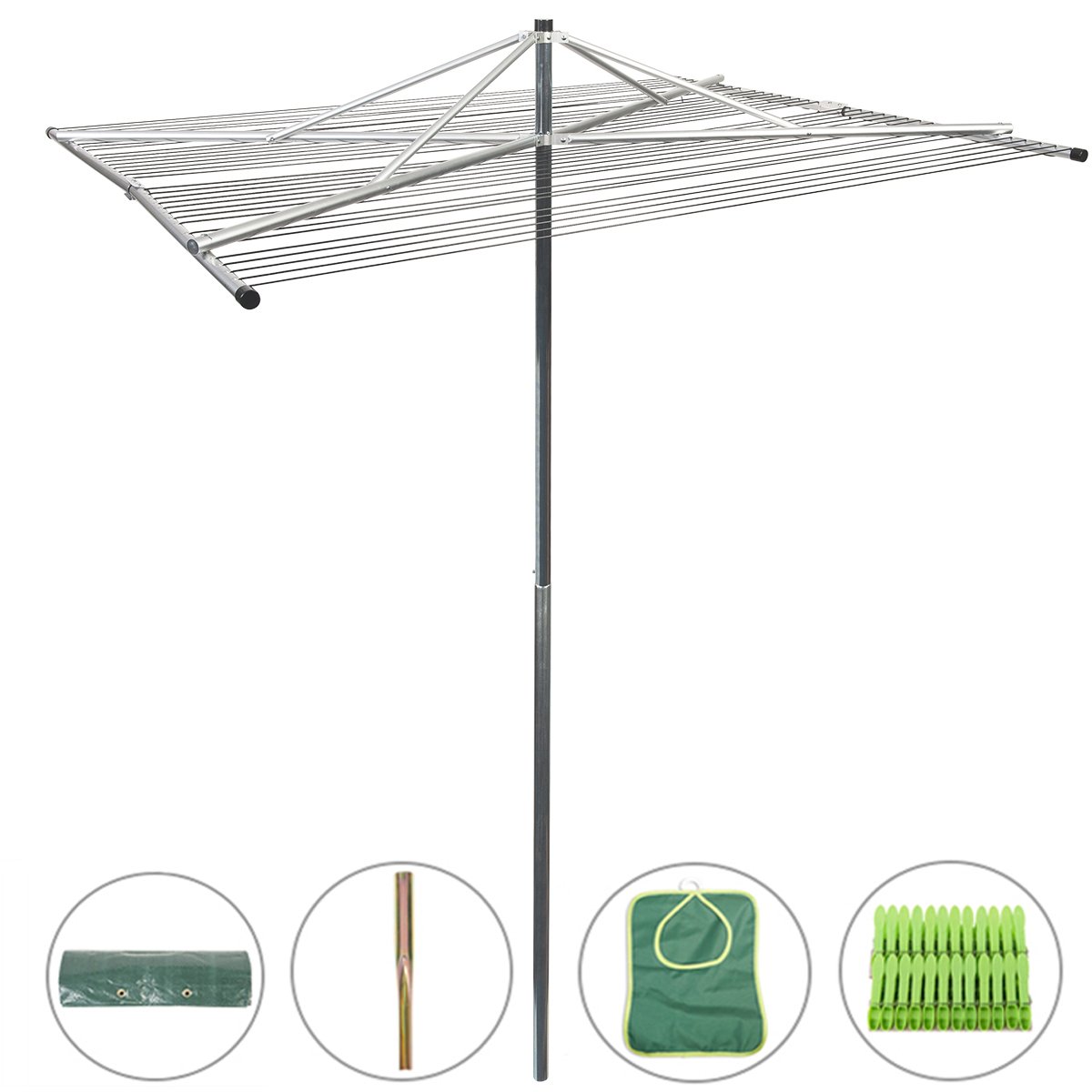 Buy Drynatural Outdoor Umbrella Clothesline Large Collapsible 4arm