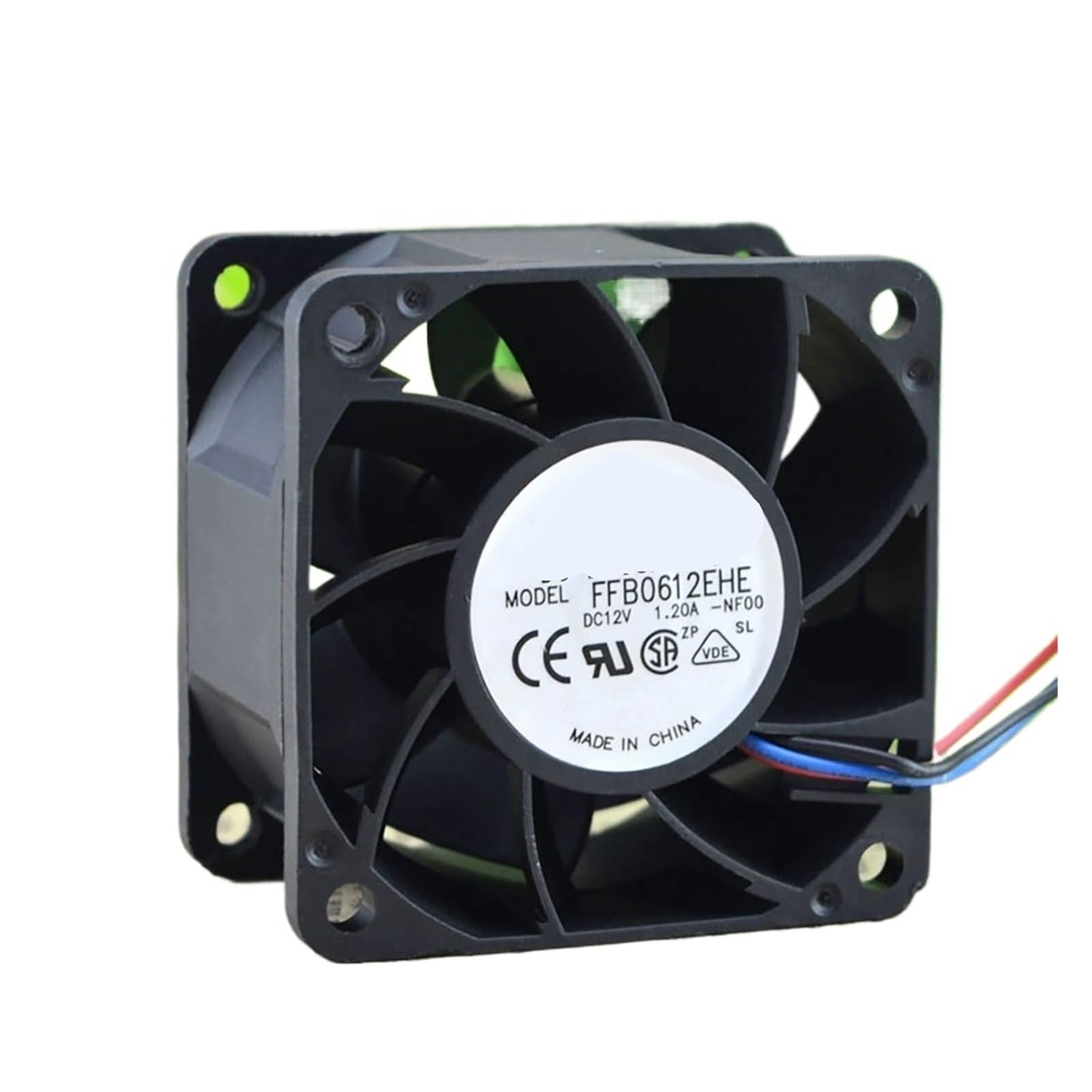 YLPWKMVZ Server 12VDC 1.2A 60 * 38mm 3-line FFB0612EHE cooling fan