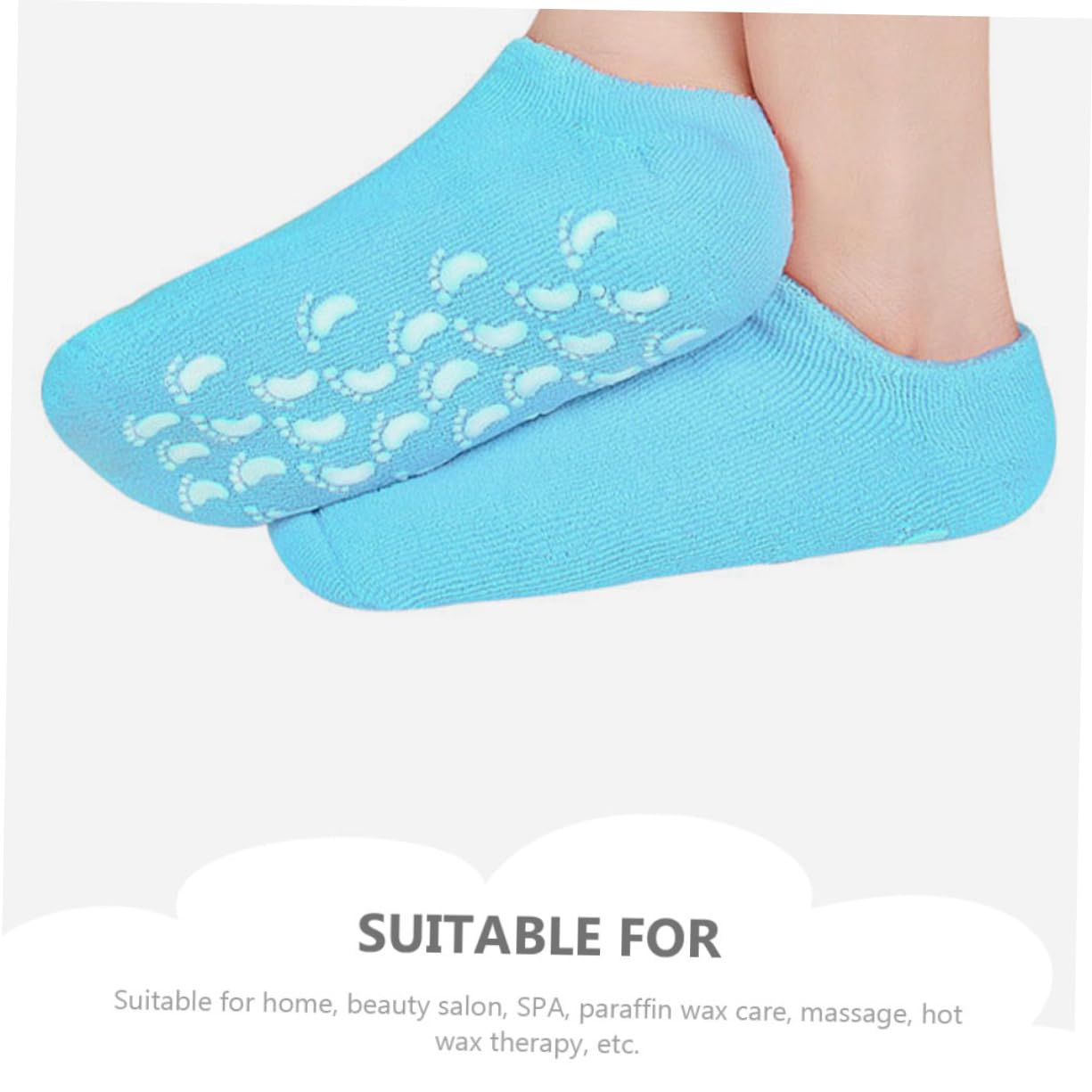 SAFIGLE 2sets Moisturizing Socks for Foot Care Foot Moisturizing Socks Athletes Foot Treatment Dry Heel Socks Spa Socks for Salon Pedicure Feet Foot Soak Skin Foot Spa 3pairs*2