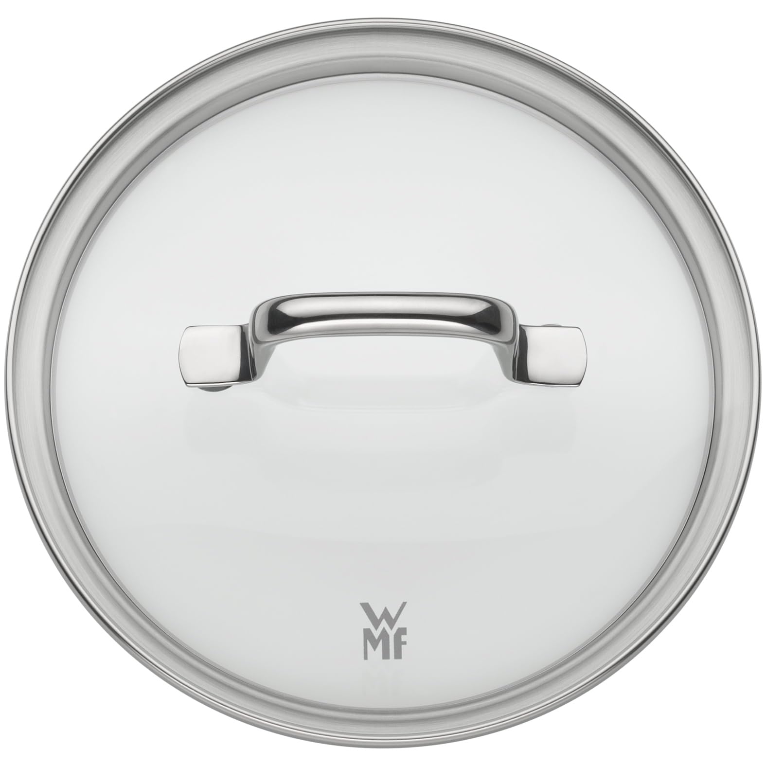 WMF Fusiontec Essential Petite marmite en céramique high-tech résistante aux rayures, non revêtue, avec couvercle en verre, 16 cm, 2 l, grise, fabriquée en Allemagne