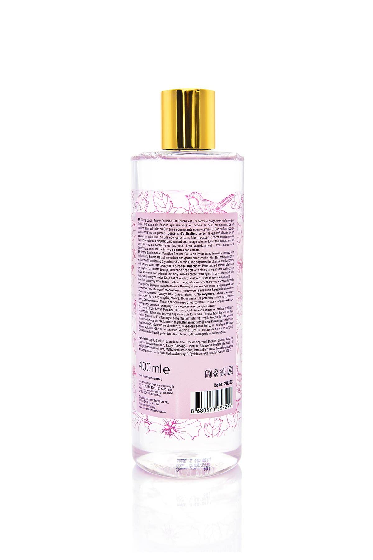 Pierre Cardin Secret Paradise E Vitaminli pH Dengeli Canlandırıcı Duş Jeli - 400 ML