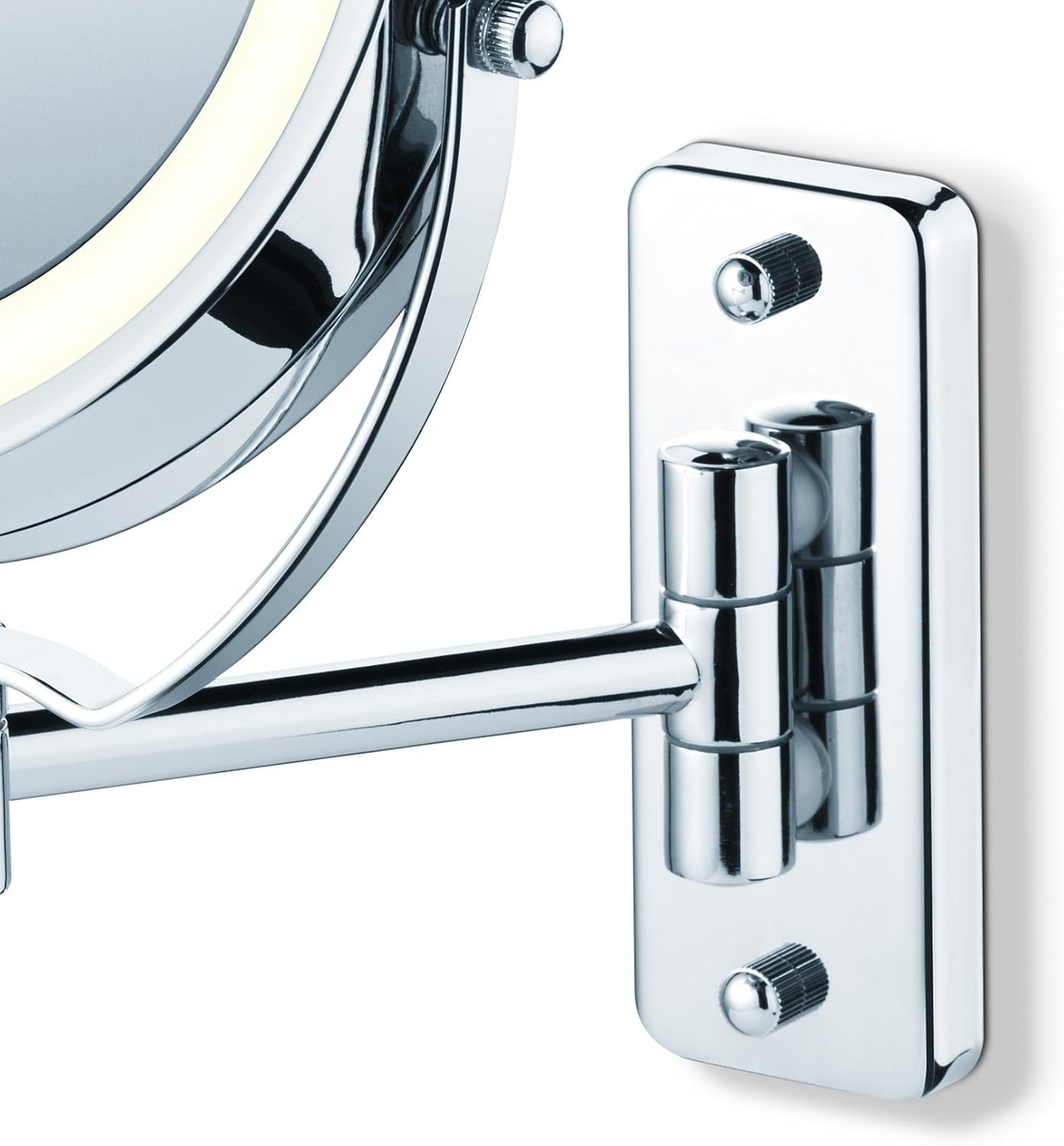 Beurer BS 59 Specchio Cosmetico da Parete, Orientabile e con Illuminazione LED