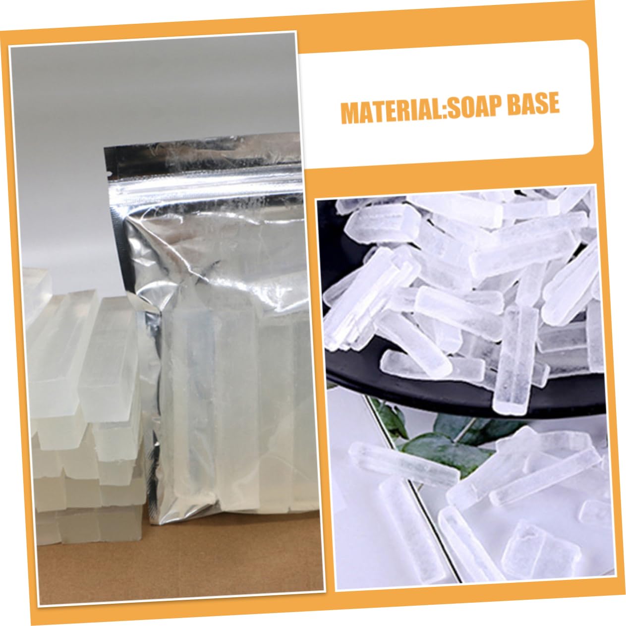 Base di Sapone Trasparente 1000g, Vegetale Senza Profumo, per Sapone Fai da Te e Lavorazioni Artigianali