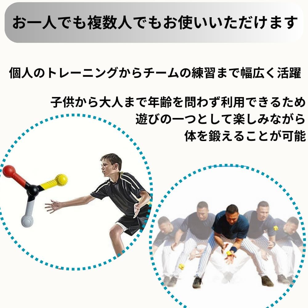 Amazon | Qiix リアクションボール 反射神経 トレーニング 難易