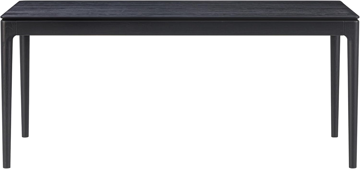 NTC Mingle 71 Inch Modern Design, Rectangular Dinner Table for Dining Room, Living Room Furniture, Effortless Assembly, Burnt Black