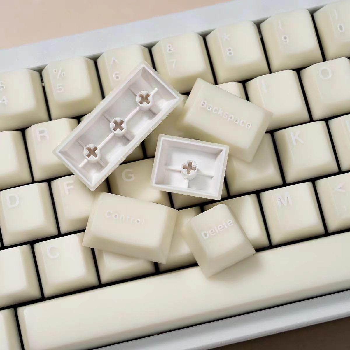 Set Di Keycap In Giada Rosa, 160 Tasti, Profilo SA Ridotto, PBT Double Shot, Per Tastiere Meccaniche ANSI - 2