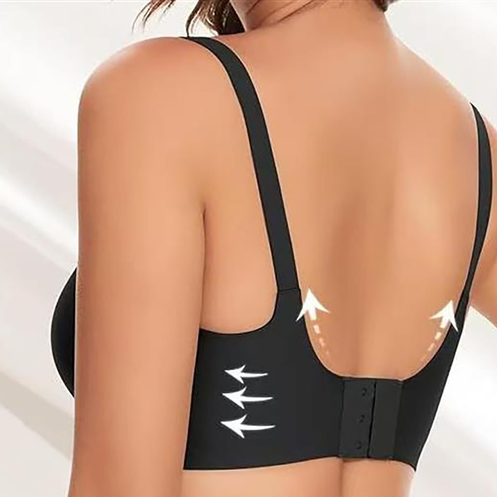 Generico Reggiseno Senza Ferretto Pizzo Donna Cuciture Comodo Reggiseno Scollo a V Bustino con Imbottitura Comfy Bralette Seamless Cinghie Regolabili Base Top Corsetto Corsetto Deals of The Day