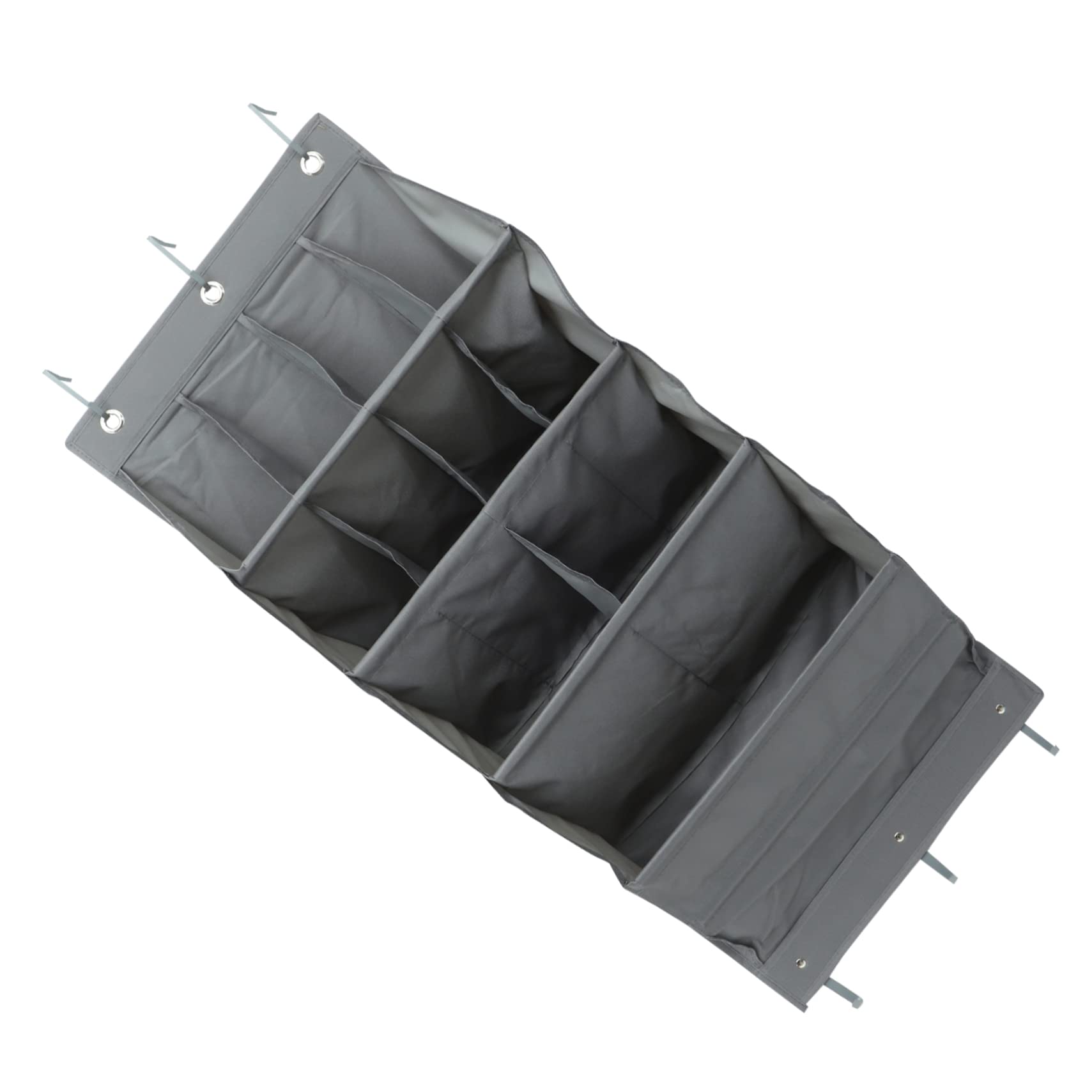 PRETYZOOM 1set Multi-function over The Door Organizer Modern Wall-mounted Storage Bag for Shoes and Accessories Capacity Design for Bedrooms Bathrooms and Storage Rooms Grey Color