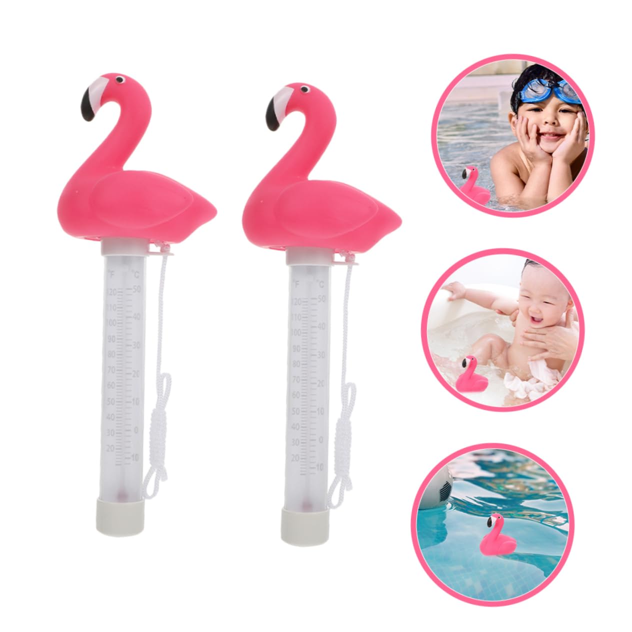 Termometro Galleggiante Per Acqua Piscina Termometro Immersione Fredda Decorativo Fenicottero Spa Vasca Da Bagno Misuratore Temperatura
